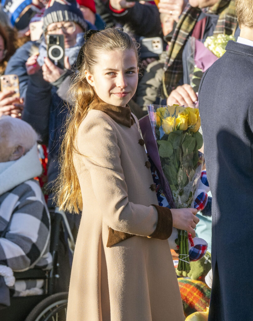 Princess Charlotte during Christmas Day walkabout