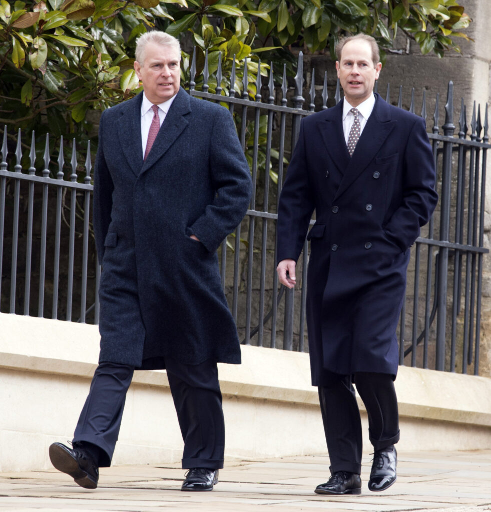 Andrew Mountbatten-Windsor and Prince Edward