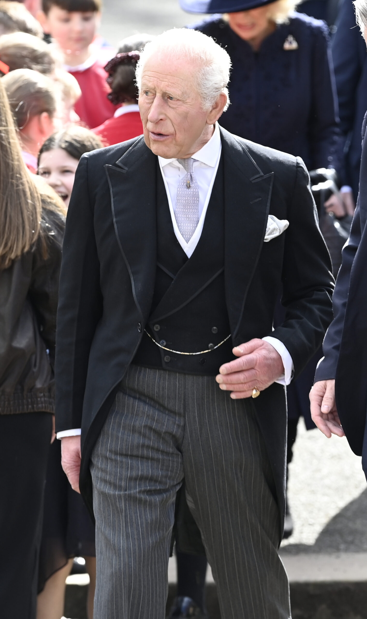 King Charles in suit