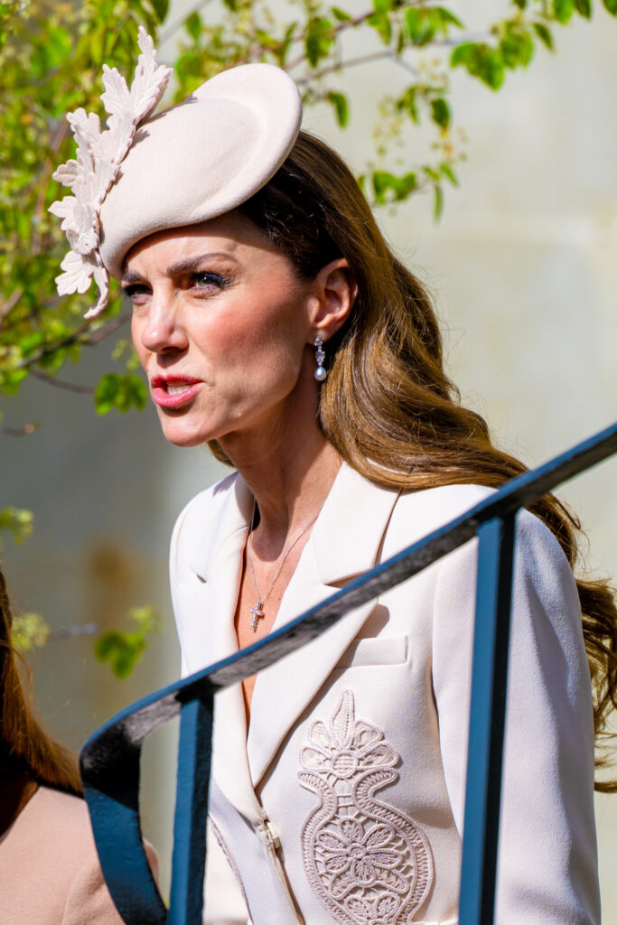 Princess Kate frowning