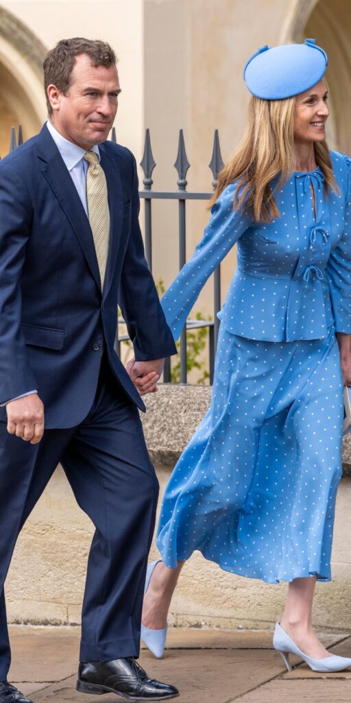 Peter Phillips and fiancee Harriet Sperling at Easter service