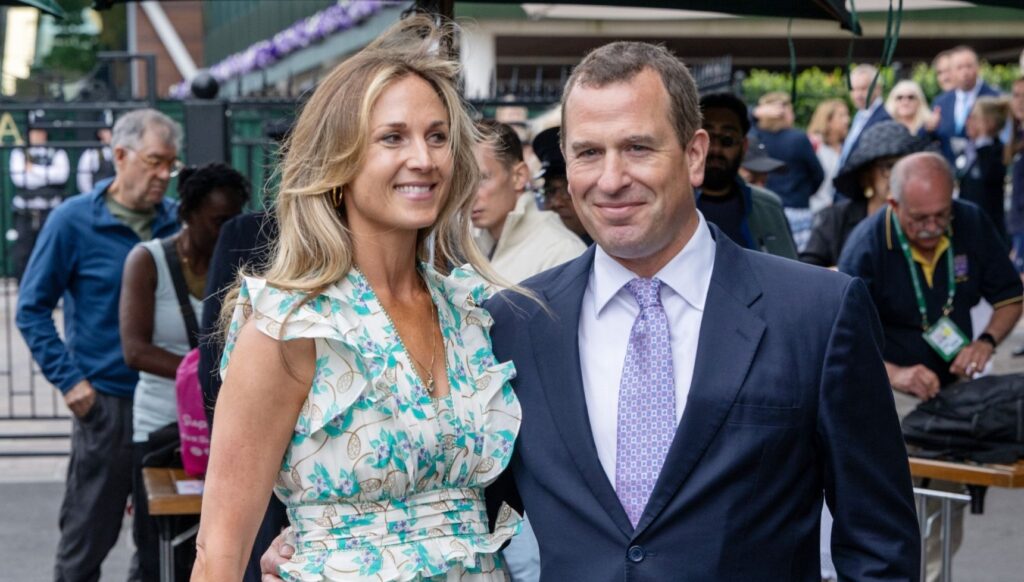Peter Phillips and Harriet Sperling at races