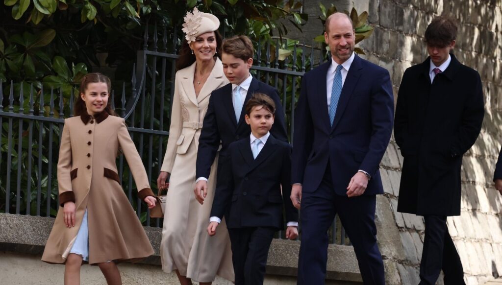 Prince George and his family at royal Easter service
