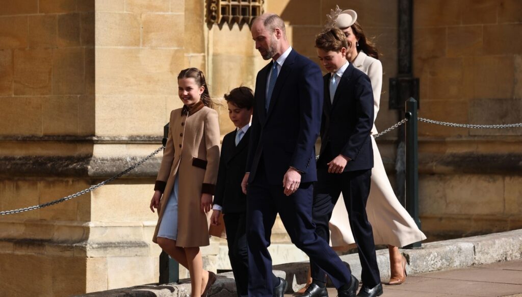 Prince George and his family at royal Easter service