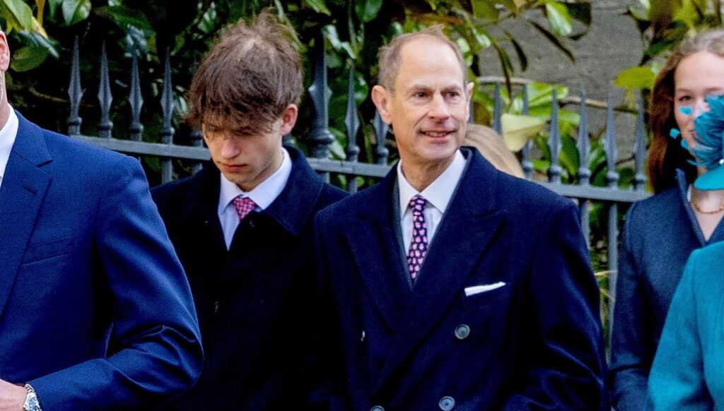 James and Prince Edward at royal Easter service