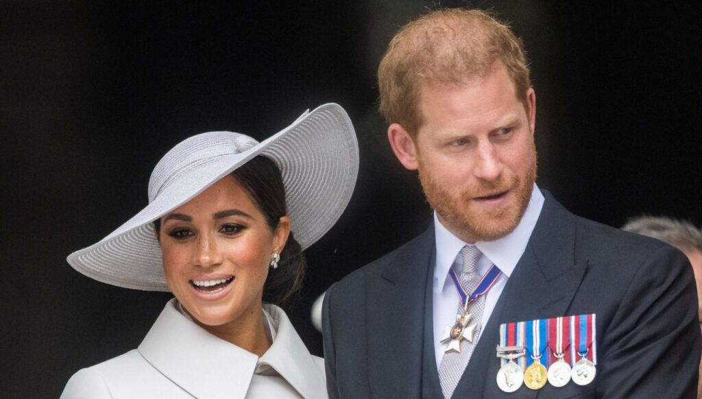 Meghan Markle and Prince Harry at the platinum jubilee