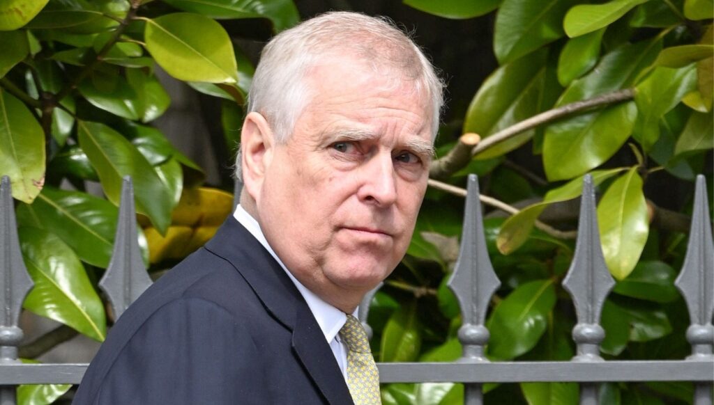 Andrew Mountbatten-Windsor during Easter service