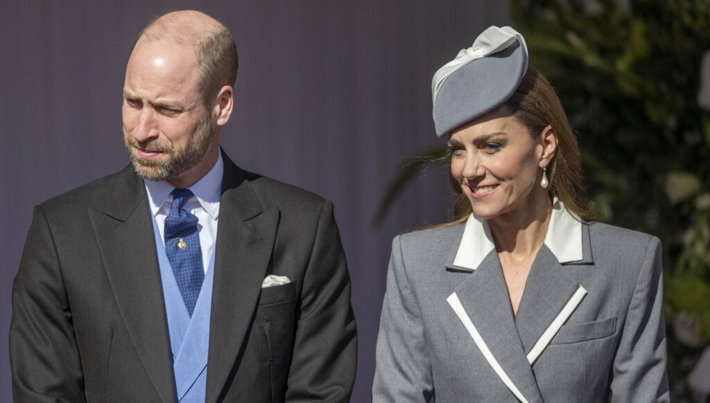 Prince William and Kate Middleton during state visit