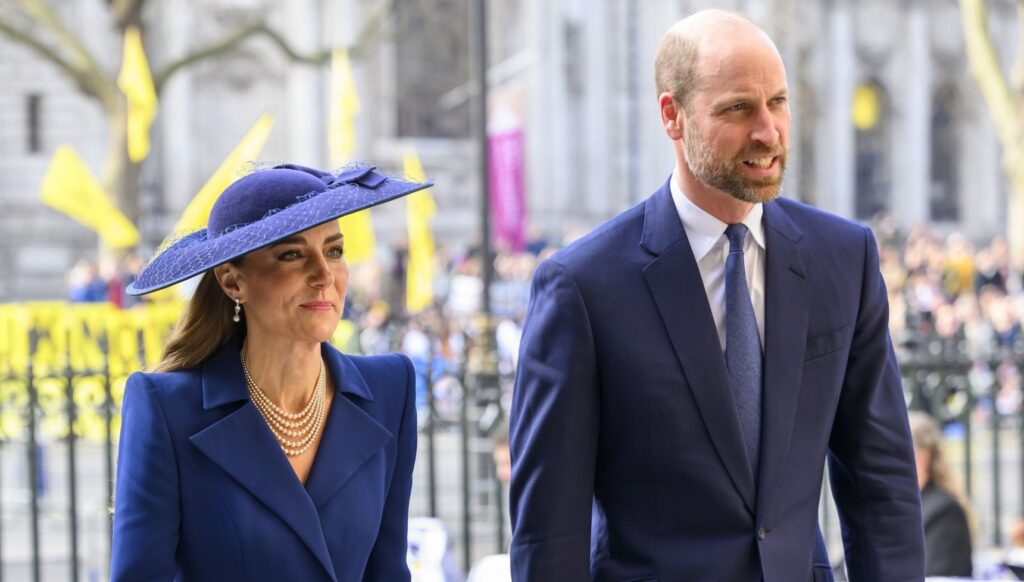 Kate Middleton and Prince William at royal service