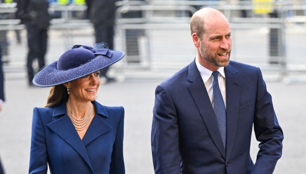 Kate Middleton and Prince William at royal service