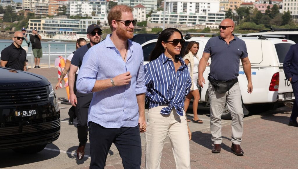 Prince Harry and Meghan Markle in Australia