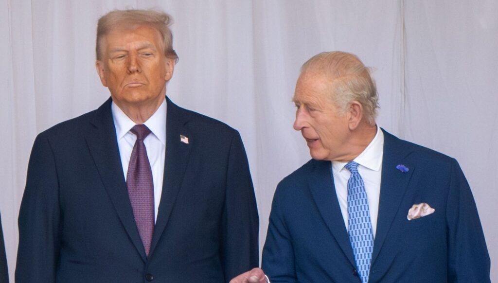 Donald Trump and King Charles during state visit