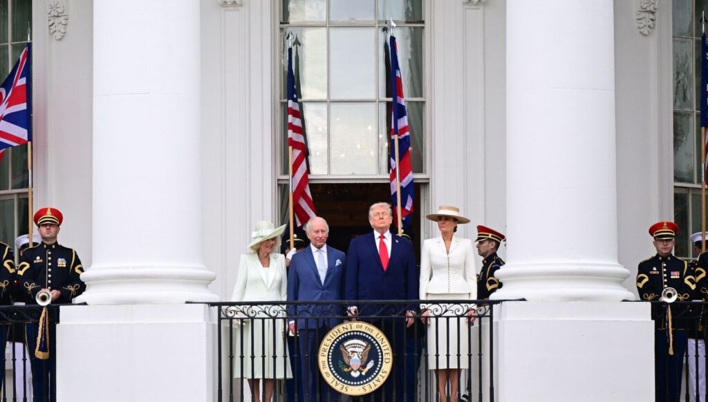 Queen Camilla, King Charles, Donald Trump and Melania at White House