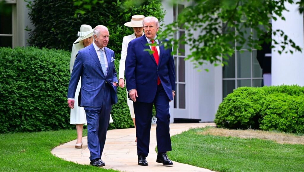 Queen Camilla, King Charles, Donald Trump and Melania at White House