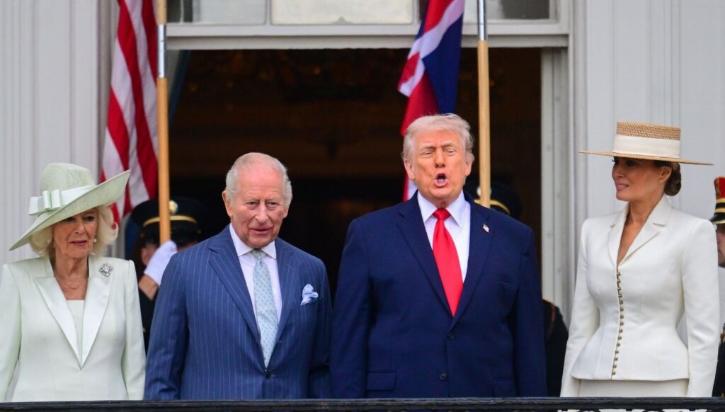 Queen Camilla, King Charles, Donald Trump and Melania at White House