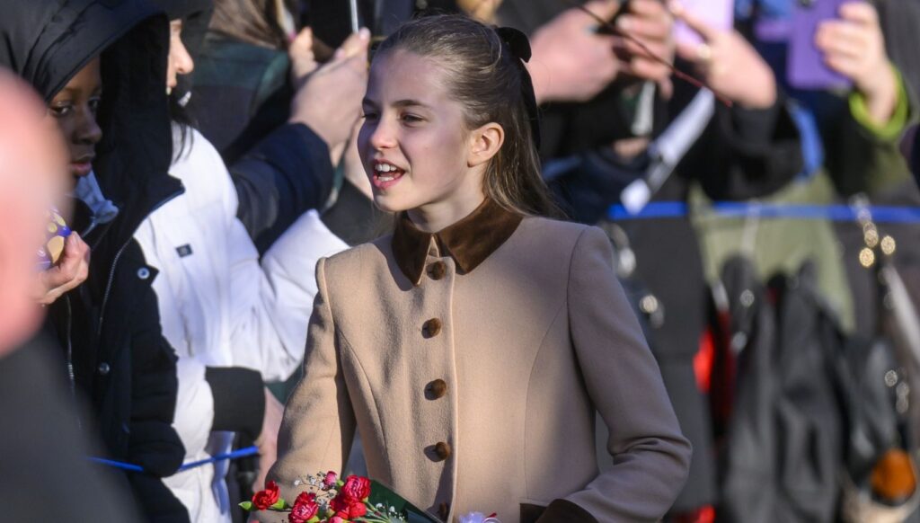 Princess Charlotte during Christmas waslkabout