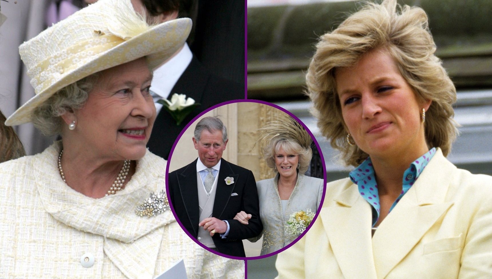 Why Queen Elizabeth II's outfit for Charles and Camilla's wedding sparked wild Princess Diana conspiracy