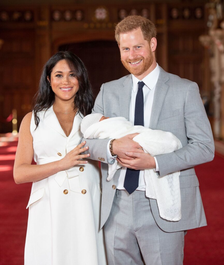 Meghan Markle and Prince Harry with baby Archie