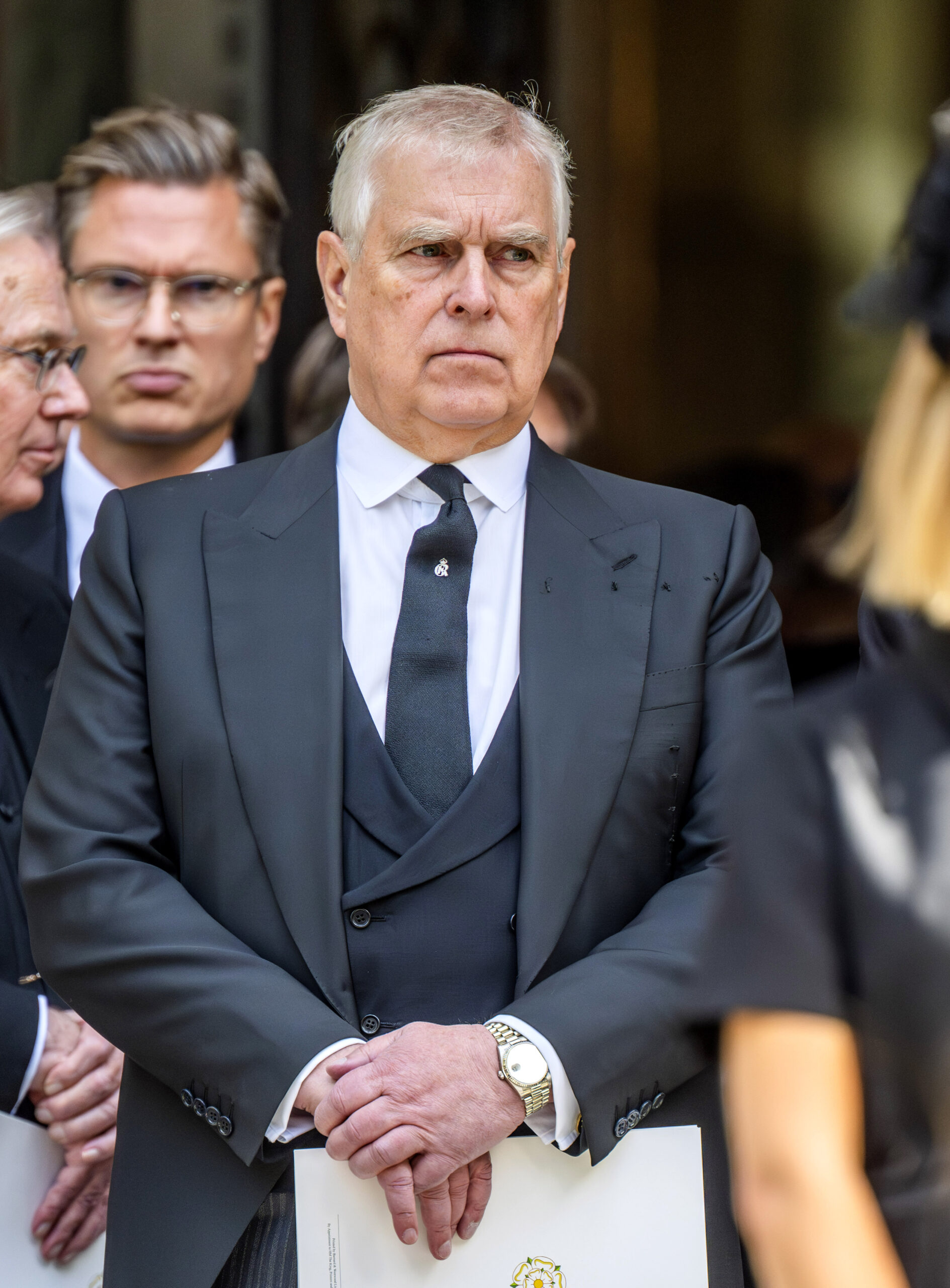 Andrew Mountbatten-Windsor in suit