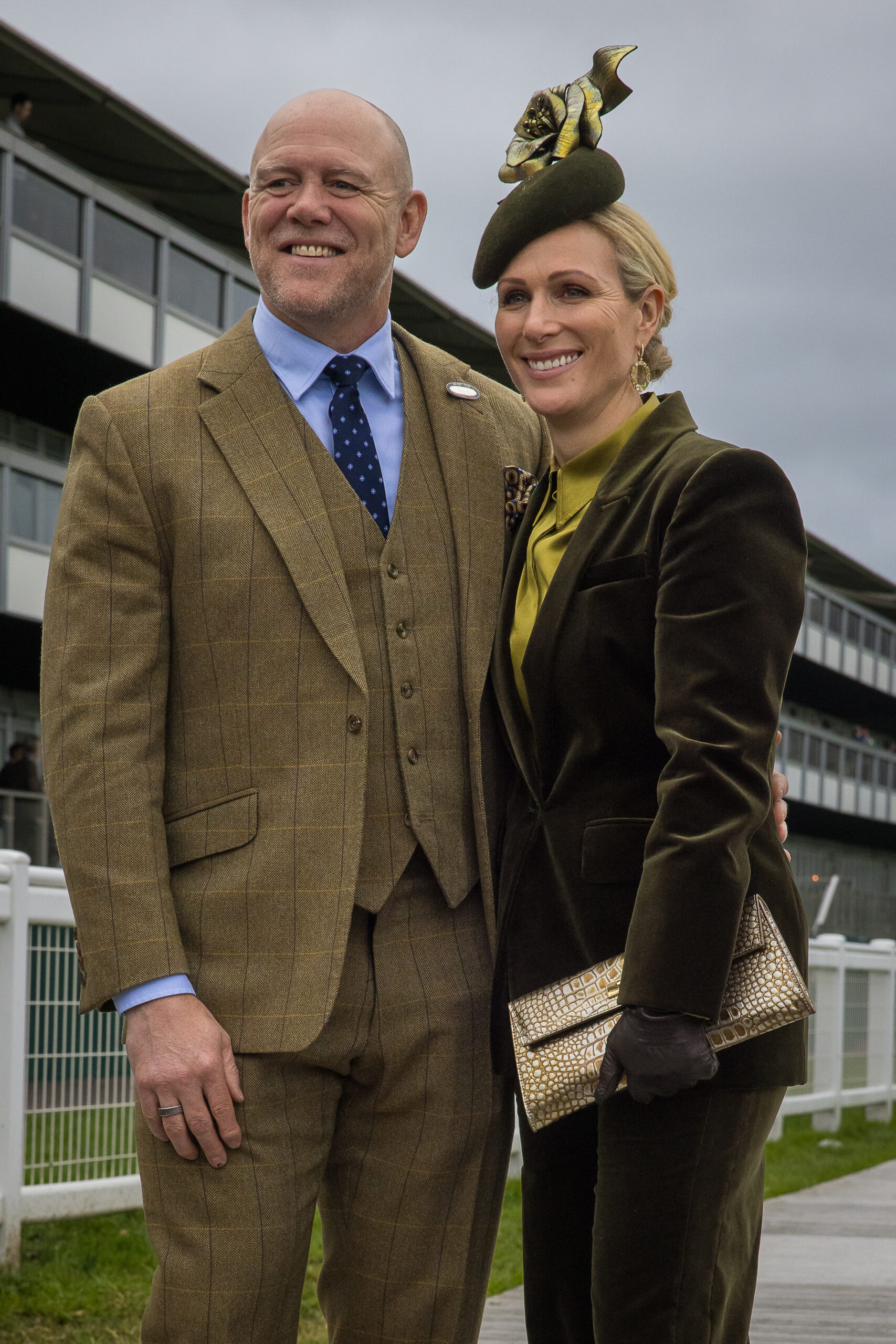 Mike and Zara Tindall smiling