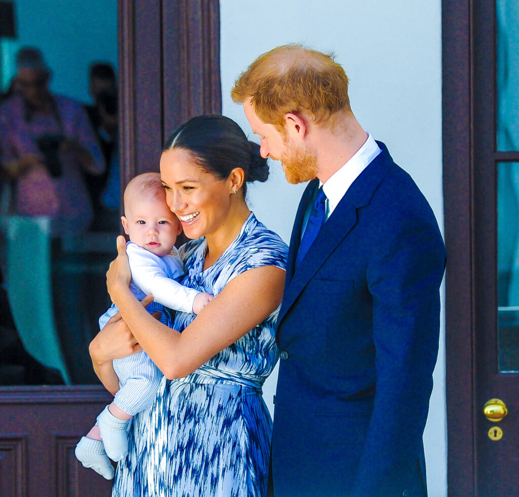Meghan Markle and Prince Harry with baby son Archie