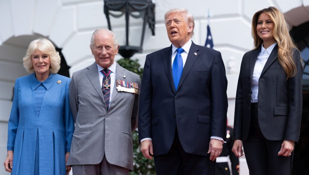 Queen Camilla, King Charles and the Trumps on state visit