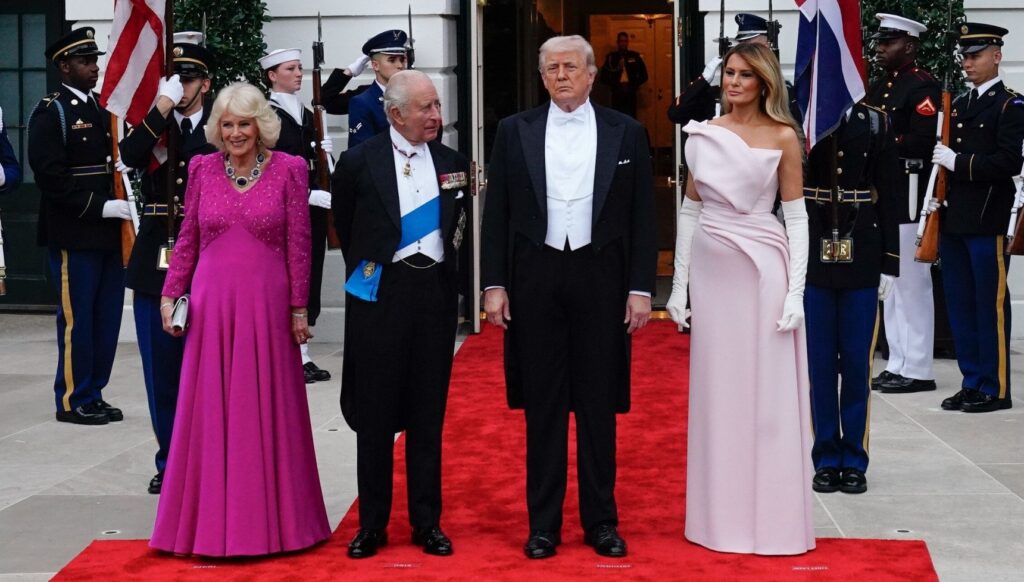 Queen Camilla, King Charles and the Trumps on state visit