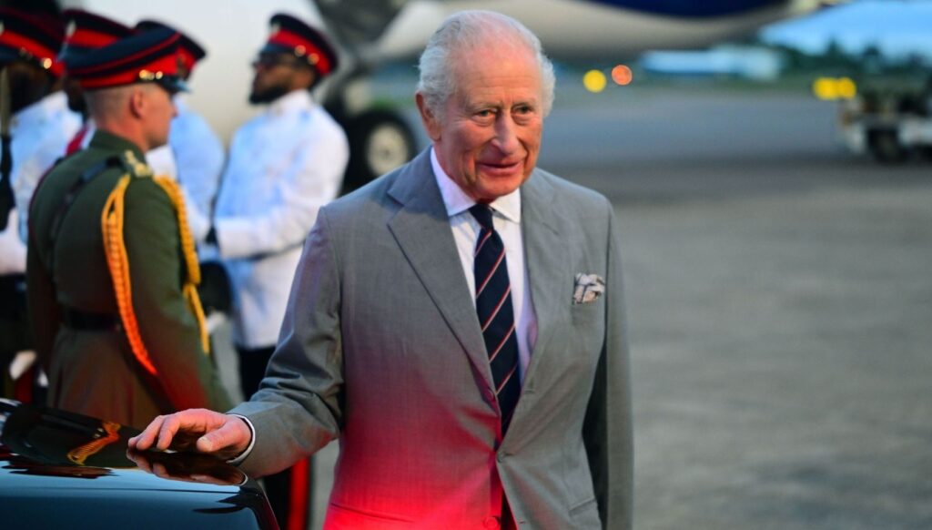 King Charles arriving in Bermuda