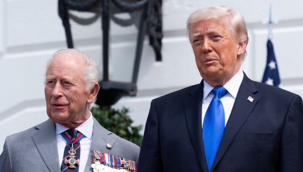 King Charles and Donald Trump during state visit