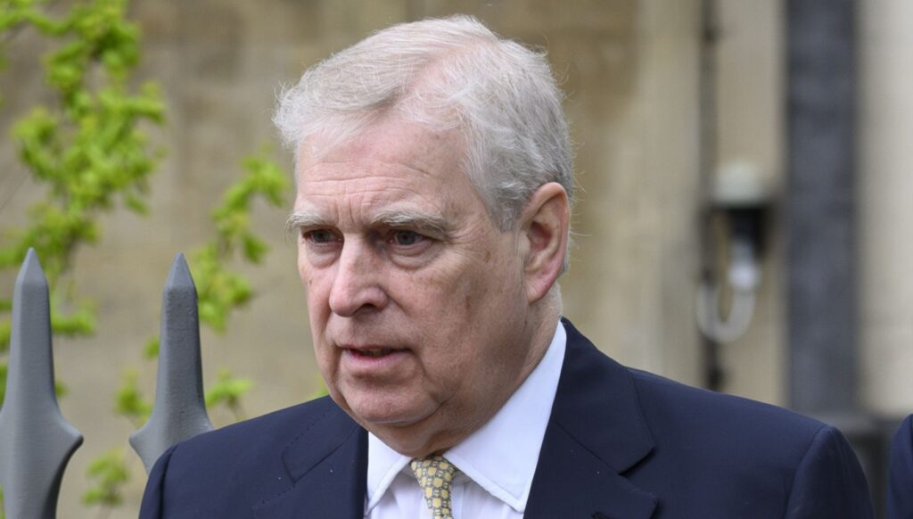 Andrew Mountbatten-Windsor at Easter service