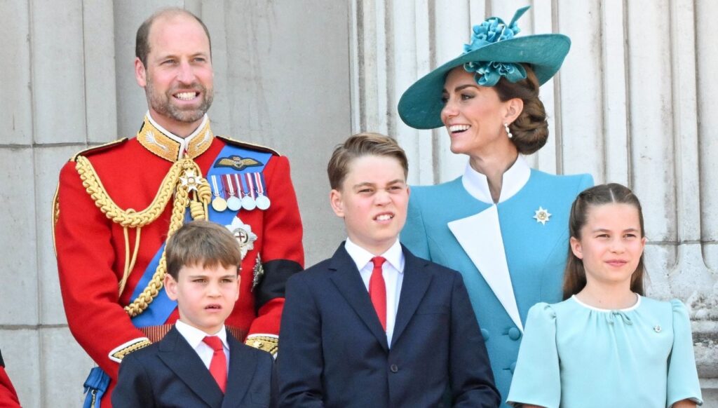 Prince William, Kate and their children at Trooping the Colour