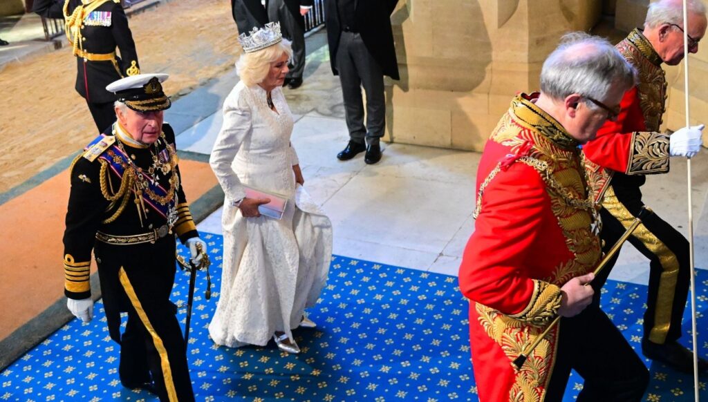 King Charles and Queen Camilla at the State Opening of Parliament