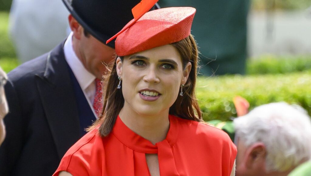 Princess Eugenie in red outfit for the races