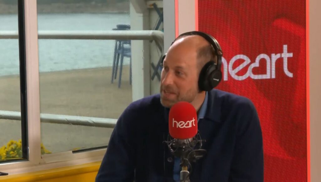 Prince William speaking on Heart Radio