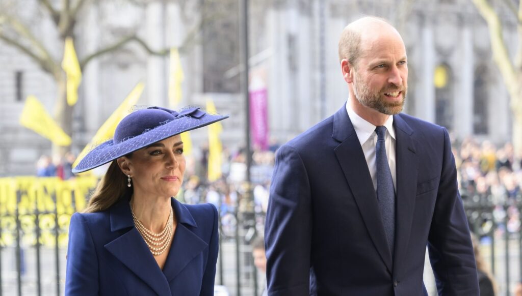 Kate Middleton and Prince William at royal service
