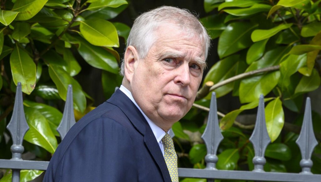Andrew Mountbatten-Windsor at Easter service