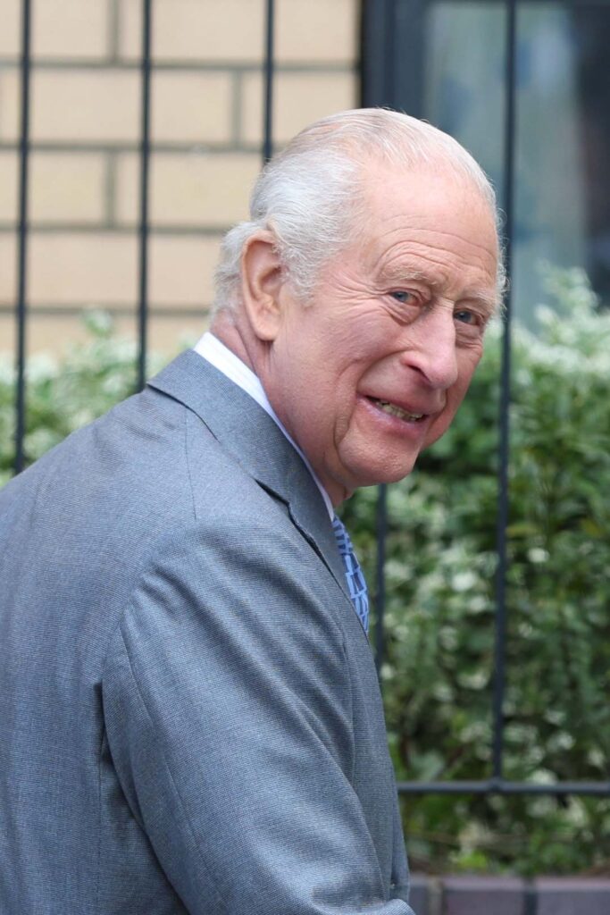 King Charles in suit